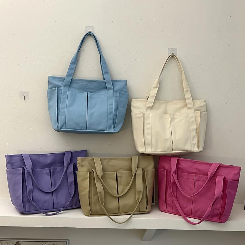 Casual Tassen Vrouwen 2022 Canvas Schoudertas Voor Vrouwen Grote Boodschappentas Portemonnees En Handtassen