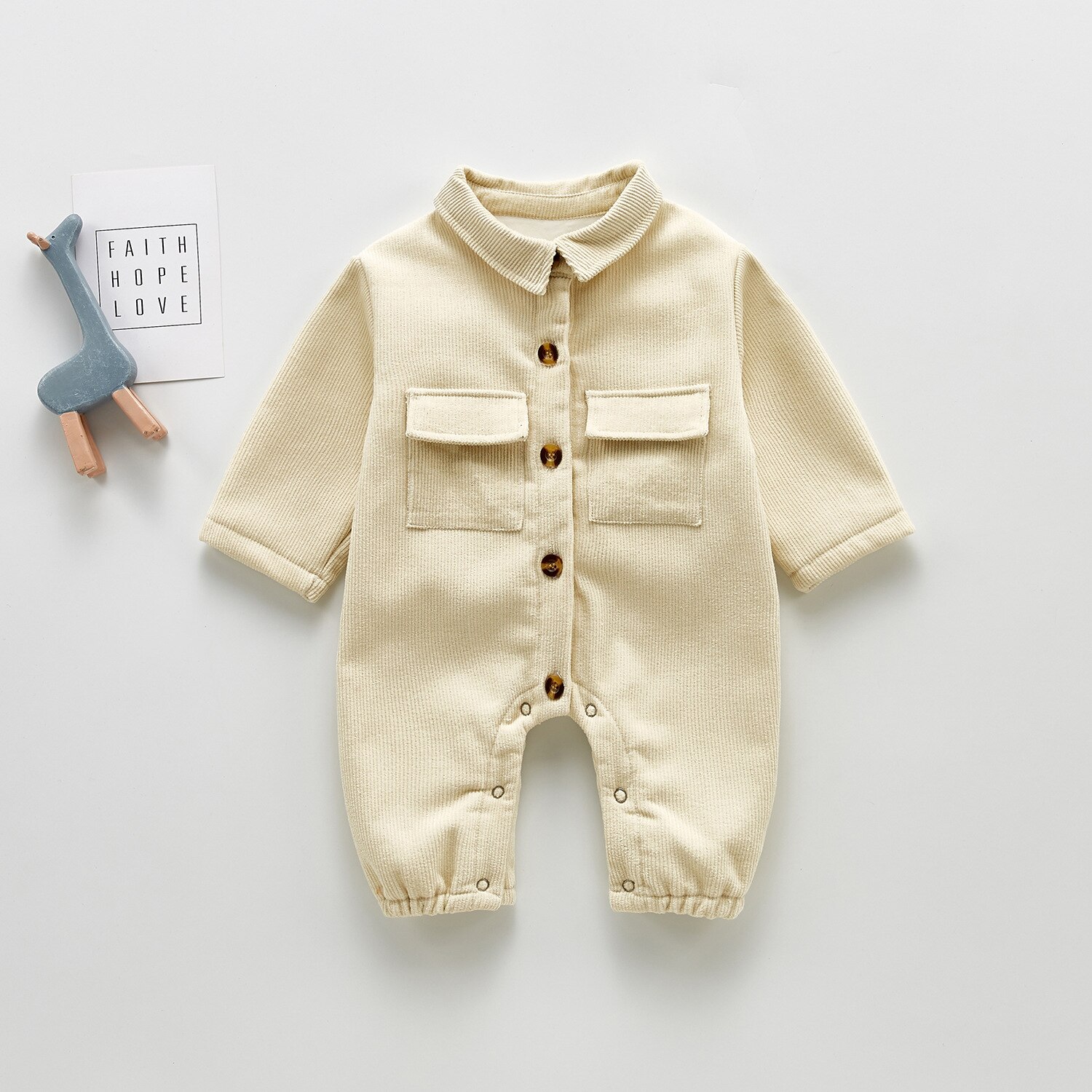 Ins Koreaanse Versie Van Lente Autumnboy Baby Rompertjes Werkkleding Casual Corduroy Jumpsuit Rompertjes Voor Pasgeborenen Baby Jongens Kleding: 2 / 24-30M 100cm