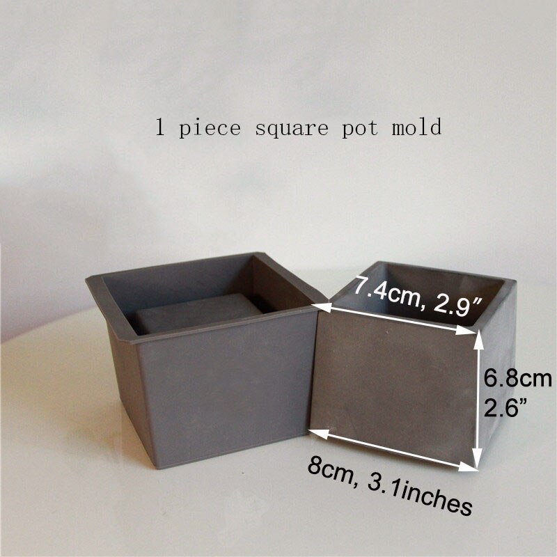 Bricolage béton pour Pot de fleur rond, DIY, pour jardinière en ciment: square pot mold