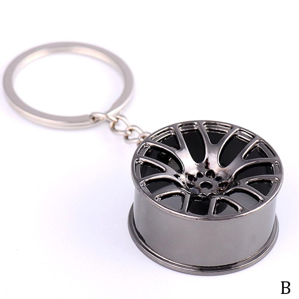 Fit Wheel Rim Keychain Auto Part Car Keyring Accessories Key Ring Car fob Ring Key Interior Key Chain Rings Key C7R3: B