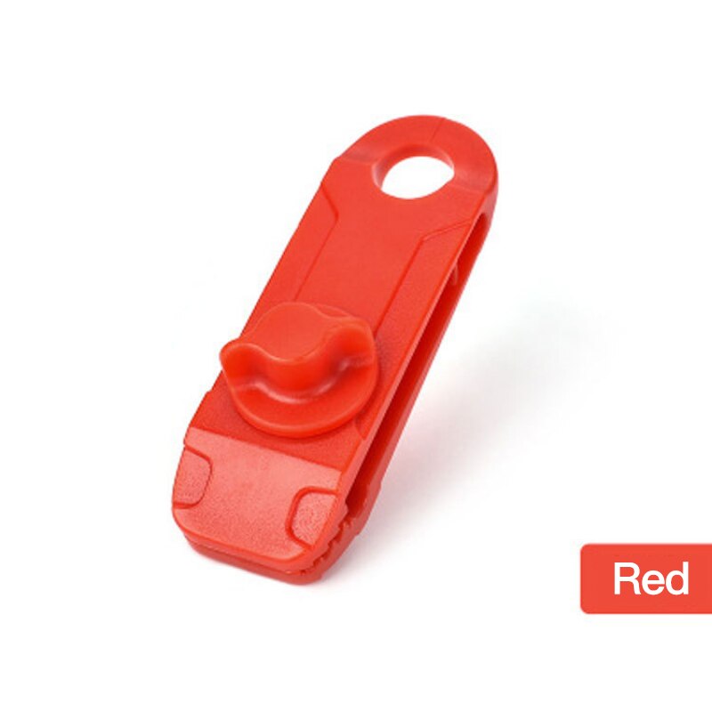 1/5/8/10Pcs Tarpaulin Clip Awning Tent Clamp Canopy Lashing Buckle Jaw Grip Outdoor Camping Hook Anchor Windproof Rope Barb: 1 PCS Red