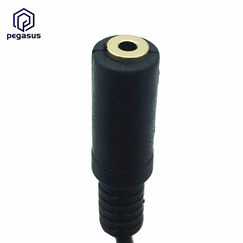 DC 2.5mm 3Pole Female to Female AUX Audio TRRS Adapter Converter Cable 0.3m