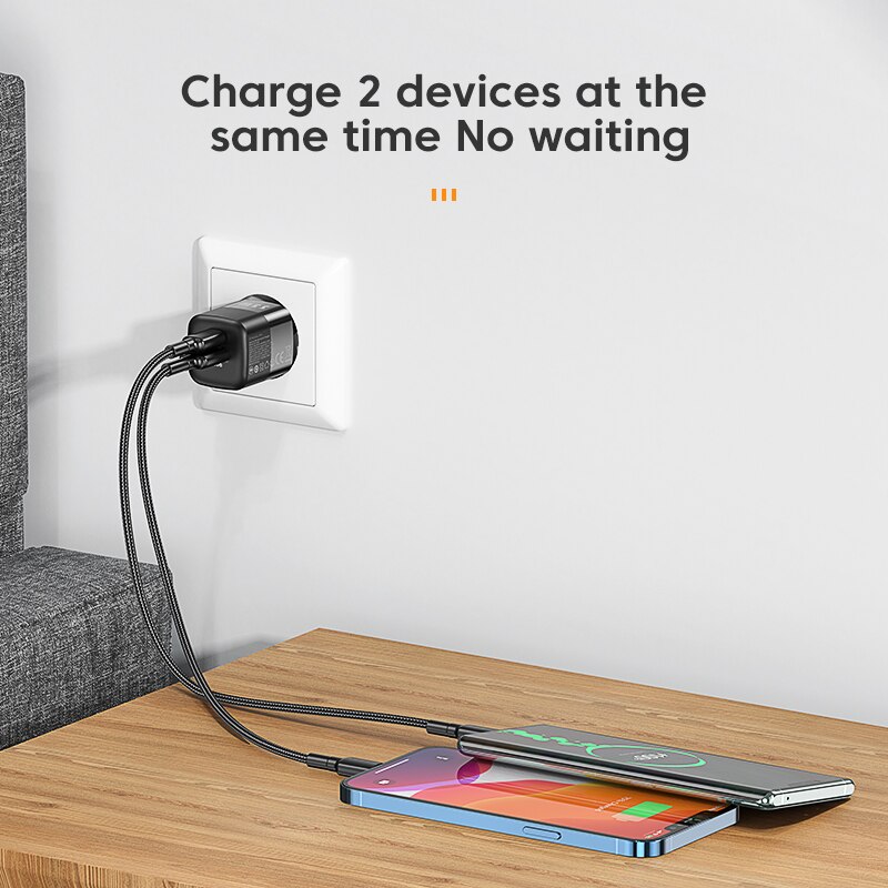 Kuulaa 33W Gan Charger Usb C Type C Pd Draagbare Oplader Snel Opladen Voor IPhone13 12 11 Max Pro xs 8 Plus Ipad Air 4 Ipad Mini