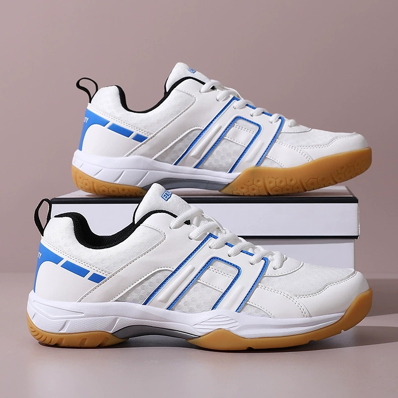 Badmintonschoenen voor dames en heren, lichtgewicht antislip indoorschoenen, pickleballschoenen, tafeltennisschoenen en volleybalschoenen.: Blauw / 40
