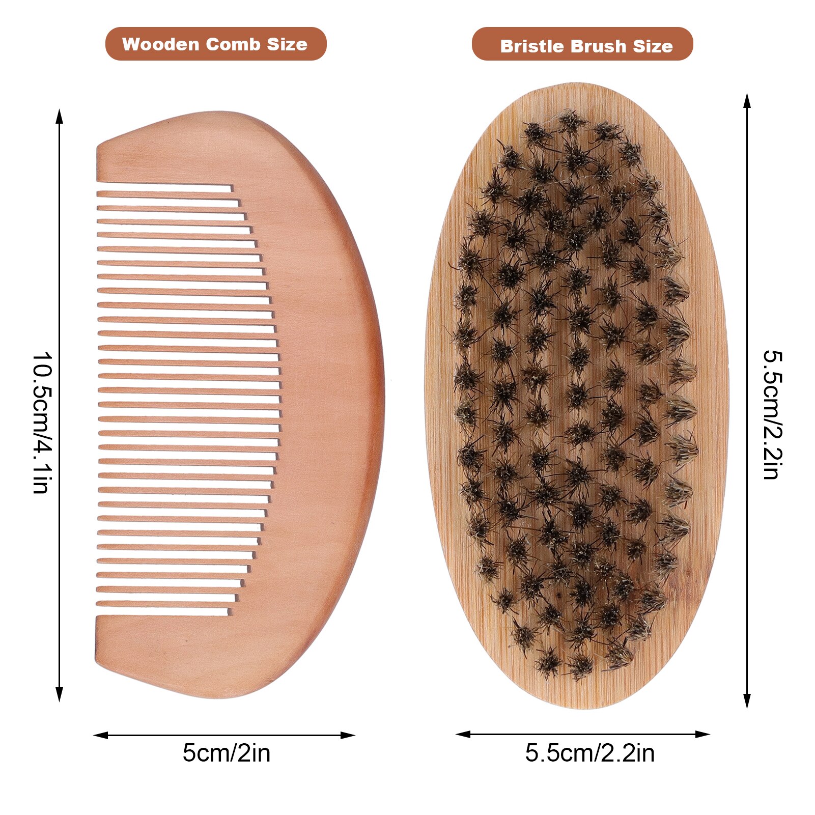 Mens Aftershave Male Care Men Beard Grooming Kit Mustache Oval Brush and Beard Massage Comb Wooden Bristle Beard Balm Male