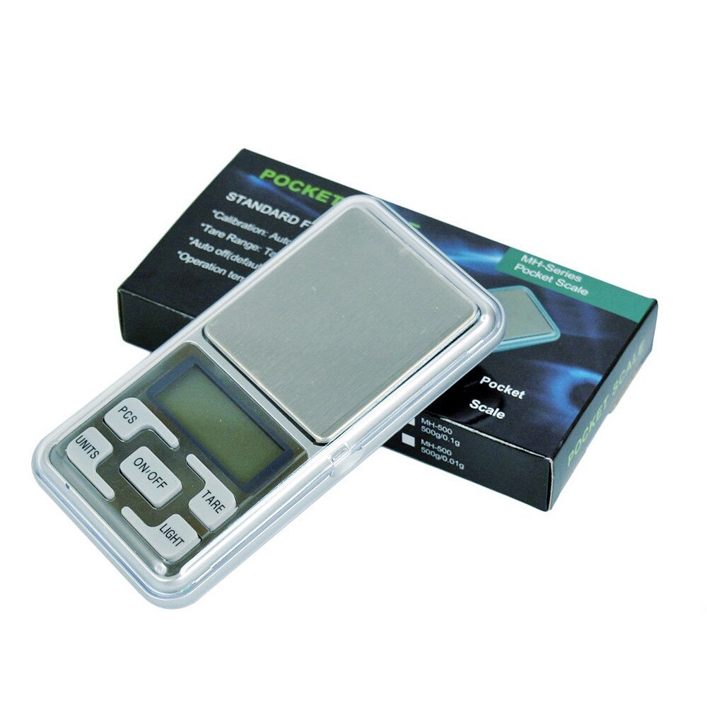 Mini balance numérique électrique de poche 200 0.01/0.1g, boîte de couleur rétro-éclairé, outils de poche pour mesurer de haute précision