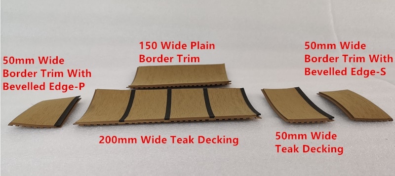 Båd marine yacht syntetisk pvc teak deck deck system prøver ordre kit