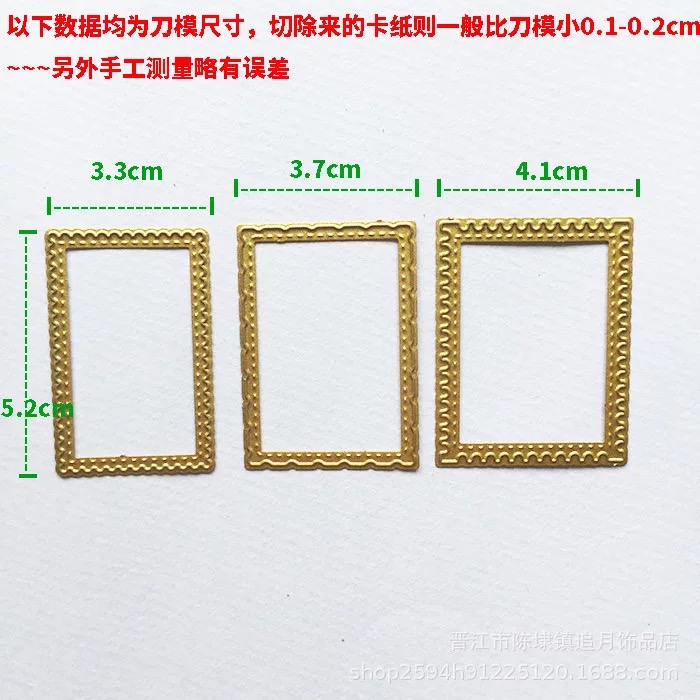 Frame Metal Cutting Dies 3D Rocker card dies stencil For Scrapbooking photo card Making Embossing Card crafts: 03