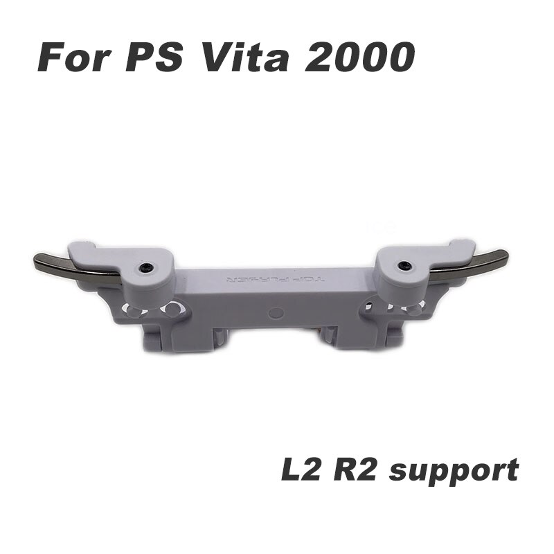 Frosted Hand Grip Joypad Stand Case with L2 R2 Trigger Button For PSV 2000 PS VITA PSV 2000 2000 Game Console Accessories: White L2R2 support