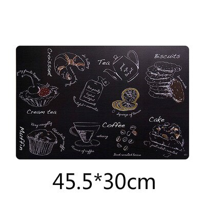 1pc antislip servies warmte-isolatiematten placemat anti-olie kom bord mat eva materiaal transparante placemats bekermat: B