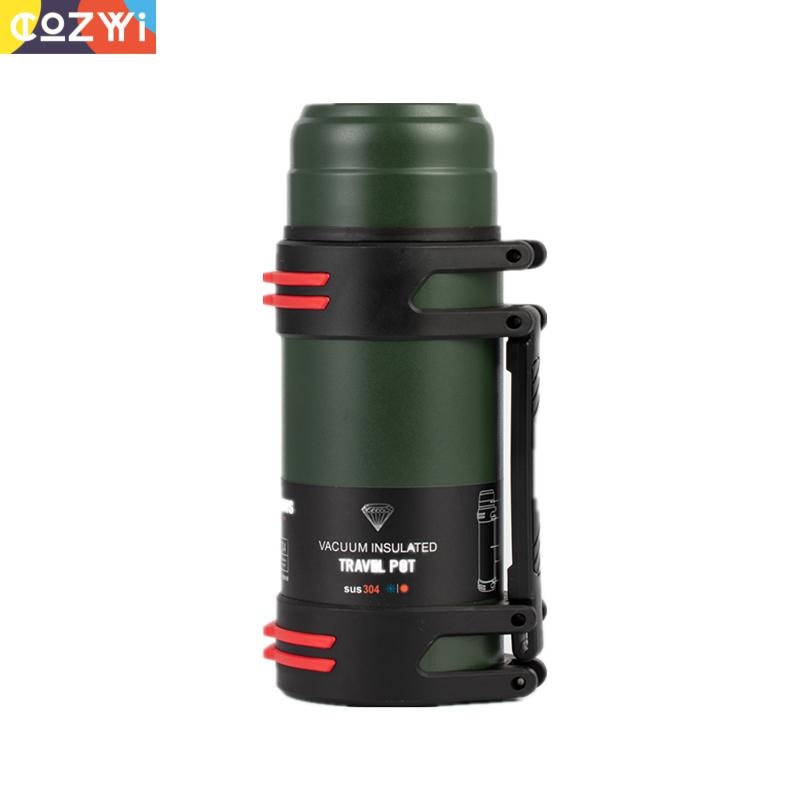 1.6l/2l/2.5l Thermoskan Outdoor Thermoskan Grote Capaciteit Koffie Water Fles Camping Met Touw Isolatie Fles Water cup
