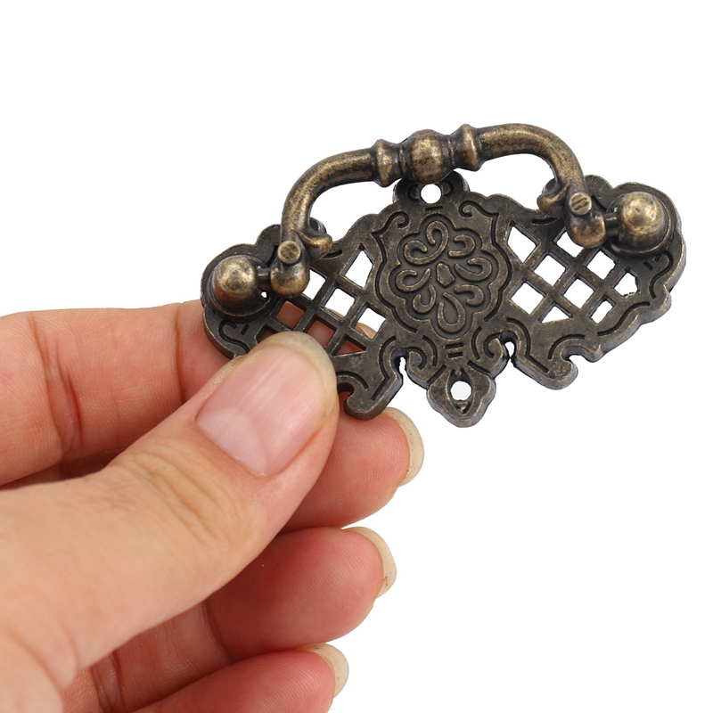 10 Pack Vintage Kitchen Cabinet Pull Furniture Pull Drawer Handles Bedroom Dresser Knobs Antique Bronze