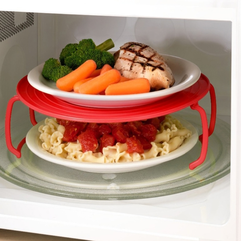 Support chauffant pratique pour four à micro-ondes, empileur plateaux chauffants, directe
