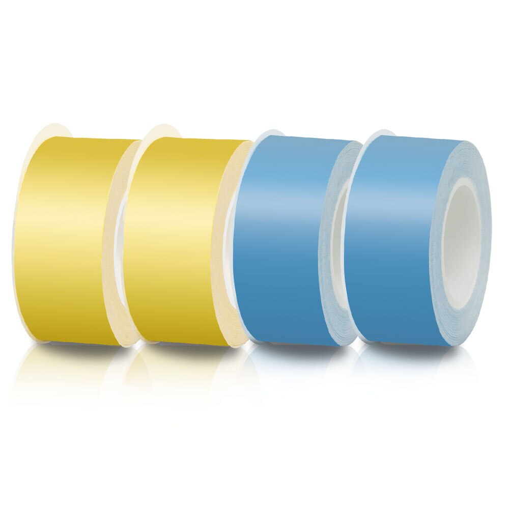 4PK 15mm taśma do króla Jim TEPRA Lite taśma LP15P LP15G LP15Y LP15R LP15B LP15S taśma z etykietami do króla Jim TEPRA drukarka do etykiet LR5E: yellow blue