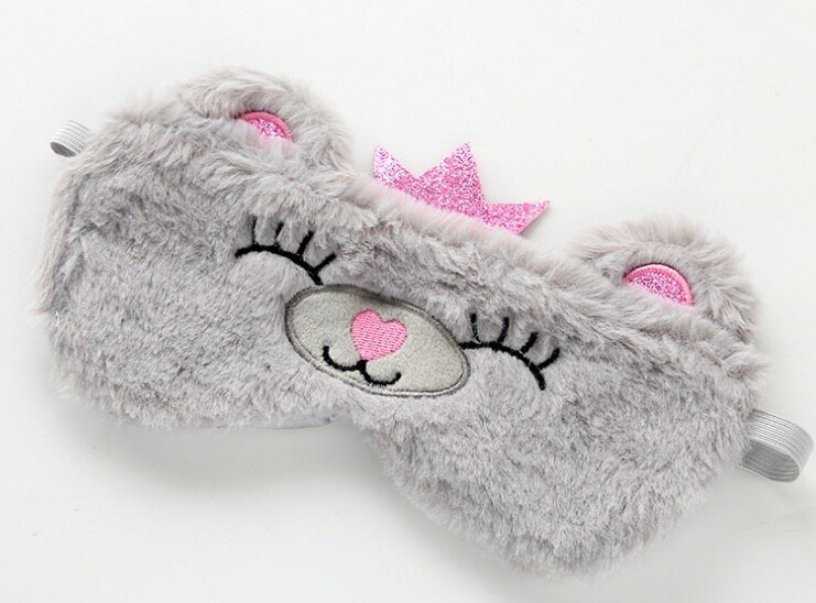 Slaap Oogmasker Slaapmasker Katoen Panda Eyepatch Slaapmasker Leuke Eye Cover Travel Rest Eye Band Slapen Aid Kids Eye blinddoeken: bear