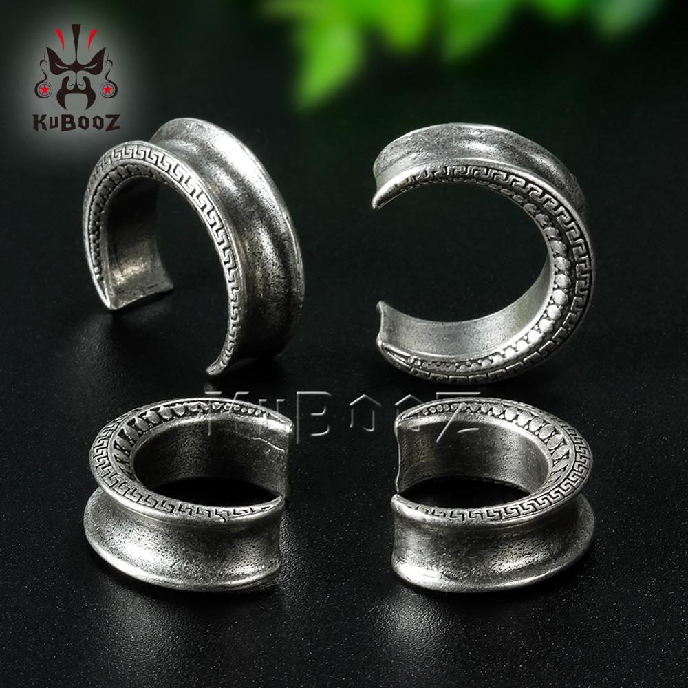 KUBOOZ cuivre oreille jauges bouchons et Tunnels pour oreilles Piercing anneau extenseur civières corps Piercing bijoux