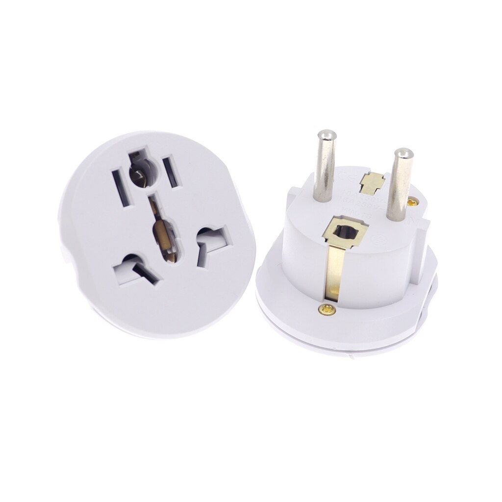 16A Universal EU(Europe) Converter Adapter 250V AC Travel Charger Wall Power Plug Socket Adapter Tools