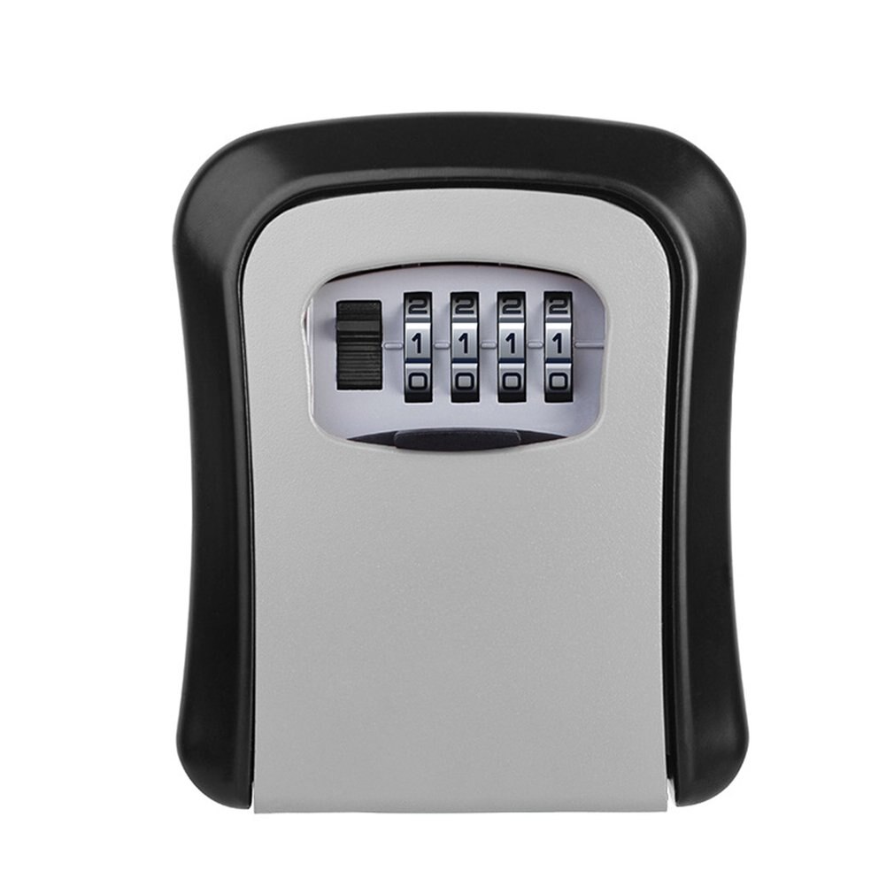 Convenient 4 Digit Wall-mounted Curved Key Card Password Box Master Key Box Password Lock Decorated Cipher Key Box