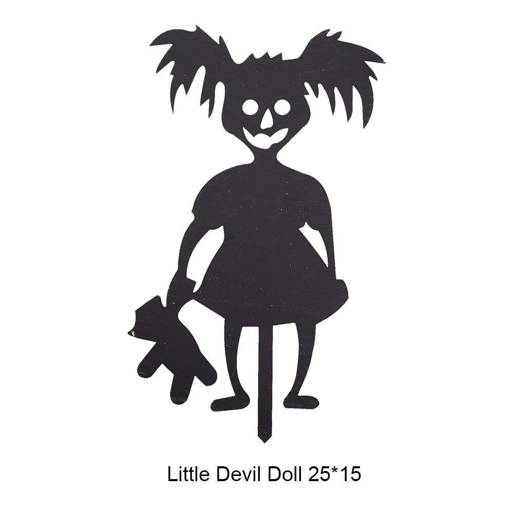 Halloween Prop Silhouette Shadow Sign Lawn Stakes Black Tree Plug Art Ornaments Yard Terror Party Decor: Baby / S