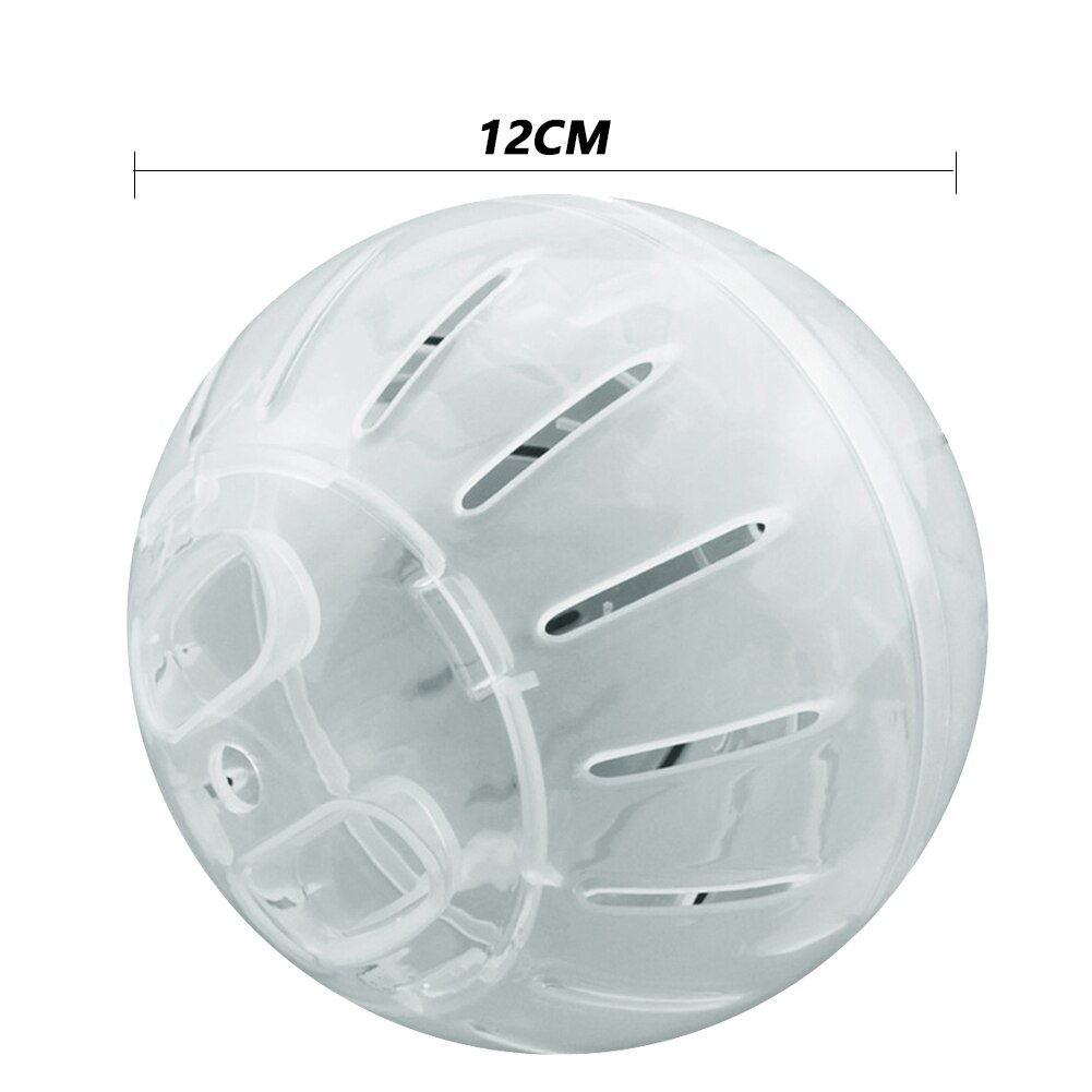 Hamster ball leker 10/12cm antistress kjæledyr trening jogging løpeballer for små kjæledyr chinchilla gnager rotte mus produkter: Hvit / 12cm