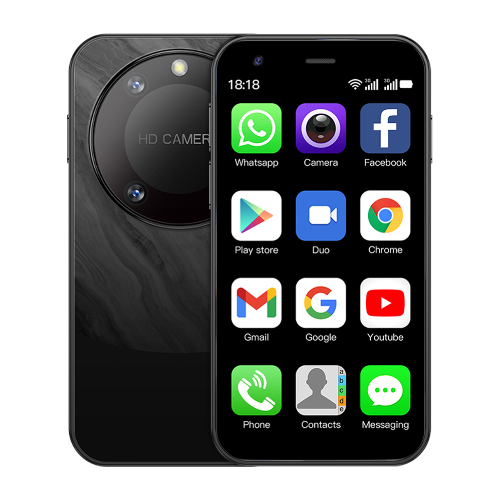 SERVO-P90 Mini Smartphone, Sistema Android, Dual SIM, 2000mAh Face Unlock, 3G WCDMA, Pequenos telefones inteligentes, Preço baixo, Novo, 2022: Branco