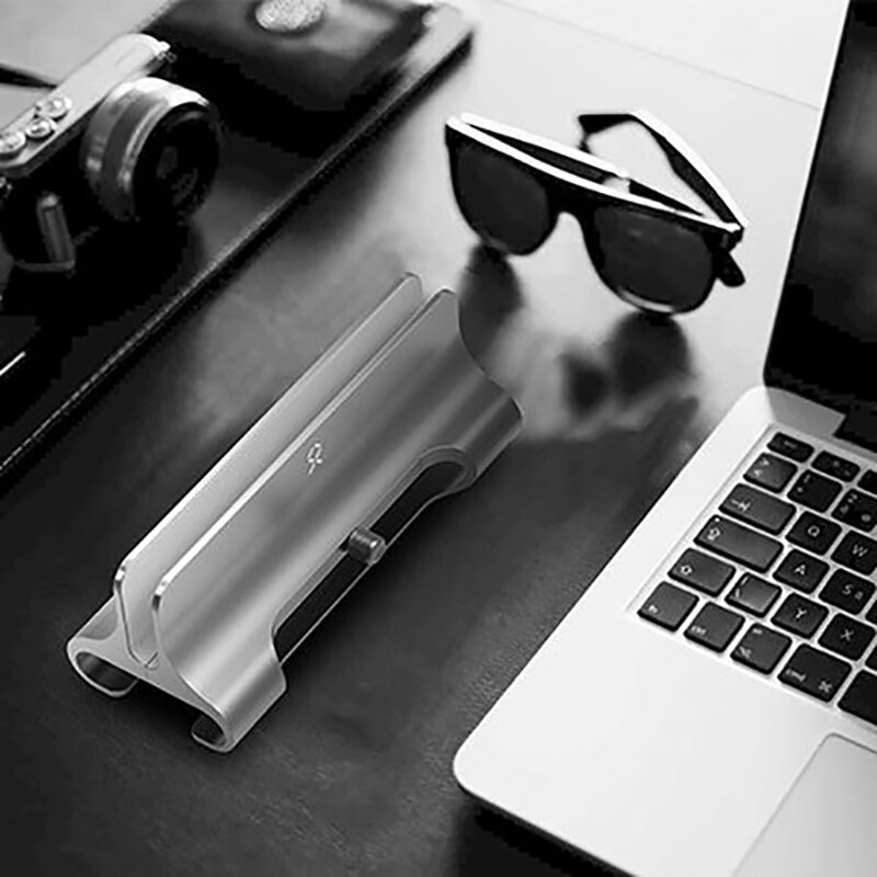 JIUSHARK Universal Vertical Aluminum Laptop Stand for , Pro, Dell XPS, Lenovo Yoga and More,Silver