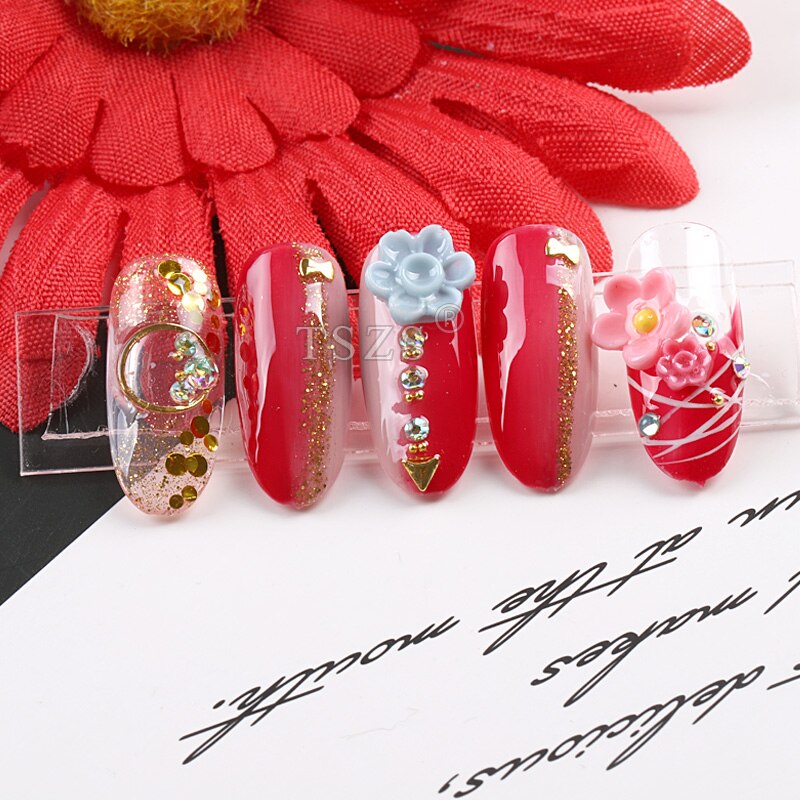 8 stk/parti blomst fiskeblade nail art form 3d silikone negle udskæring stempling nail art skabelon gør det selv holdbar manicure indretning