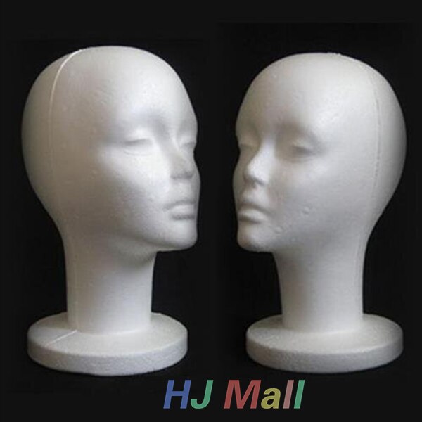 1pc 26.3*53cm piepschuim hoofd model mannequin hoed pruik bril display standaard rek voor pet koptelefoon haaraccessoires