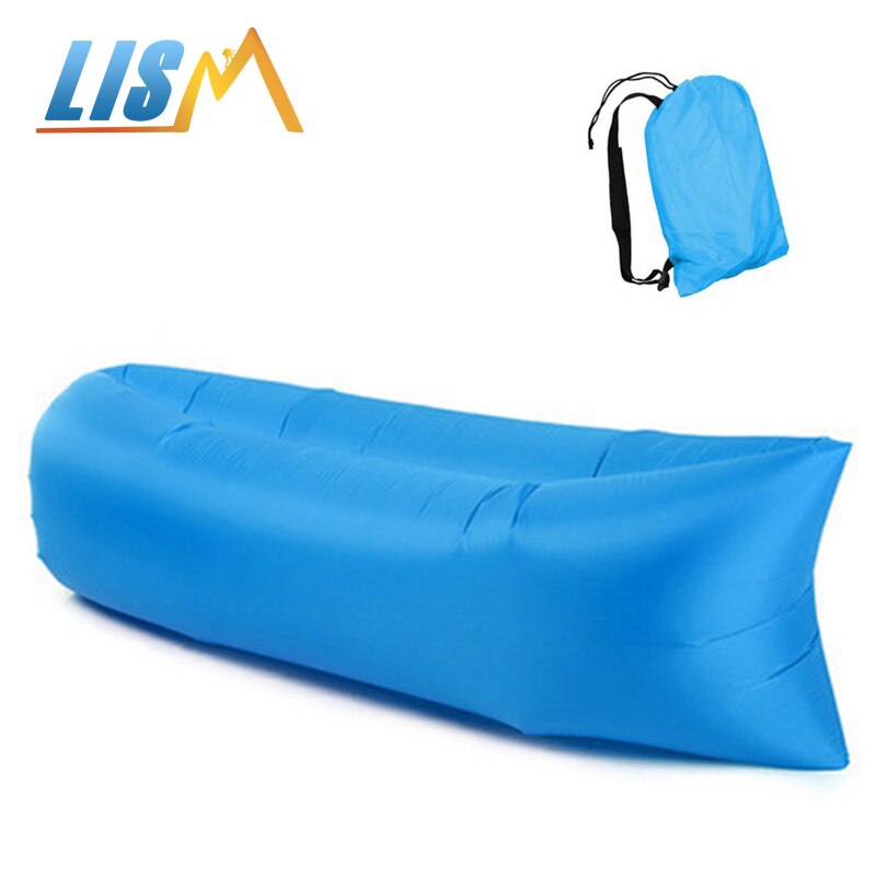LISM Aire Libre Camping inflable sofá Lazy Bag Ultra ligero playa dormir cama reclinable deportes Trave