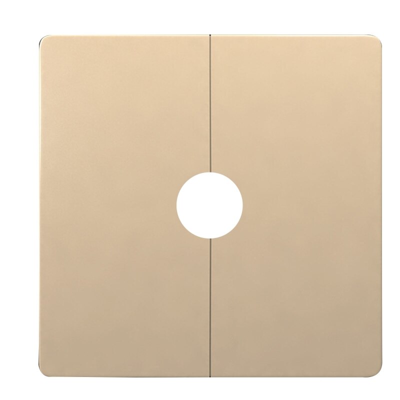N0HB Plastic Split Square Escutcheon Plate Wall Split Flange Snap-on Hole Decorative Cover for Home, Office, Shopping Mall: Gold / 22mm