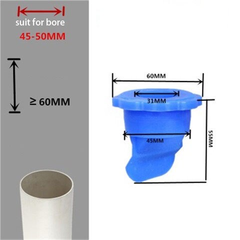 Keuken Afvoer Geur-Proof Seal Drainage Riool Plug Wasmachine Cover Motbestendig Ontsmetten Stinkende Afvoerputje Kern Plug Gadgets: E set