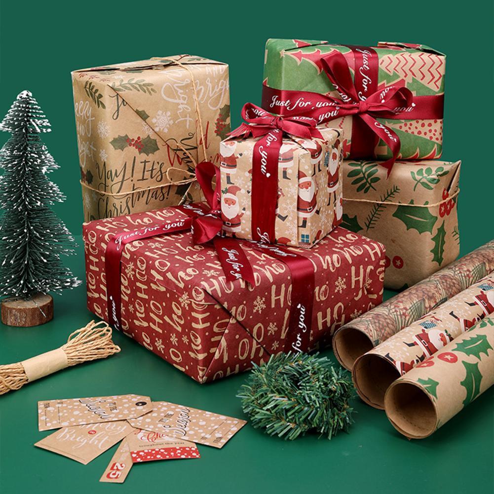 100*44cm Christmas Wrapping Paper Wedding Green Decoration Wrap Artware Kraft Packing Paper Vellum Paper Origami Paper