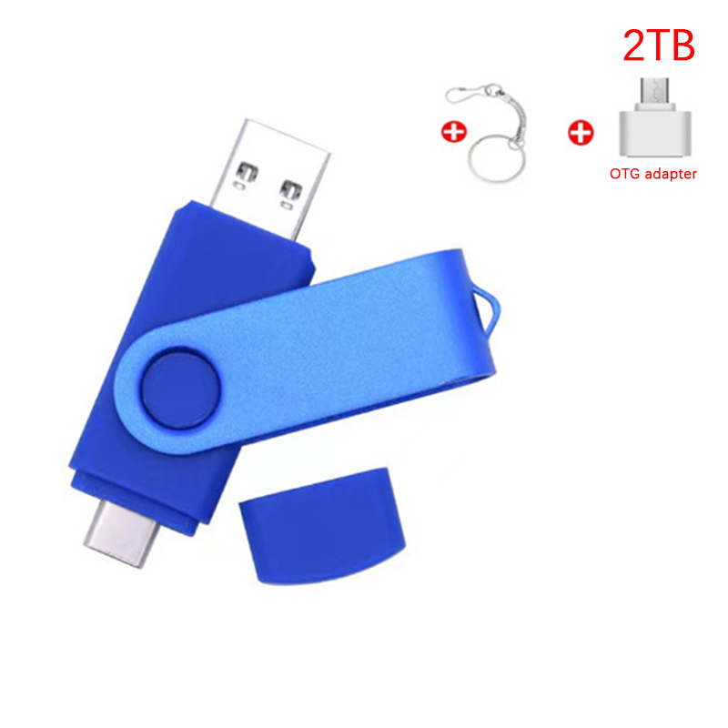 Usb 3.0 2tb u-disk 1tb penna-minne 32gb-2tb usb-minnen penna-minne 1tb metallminnen 1tb flashdisk expansionsdisk: Gul