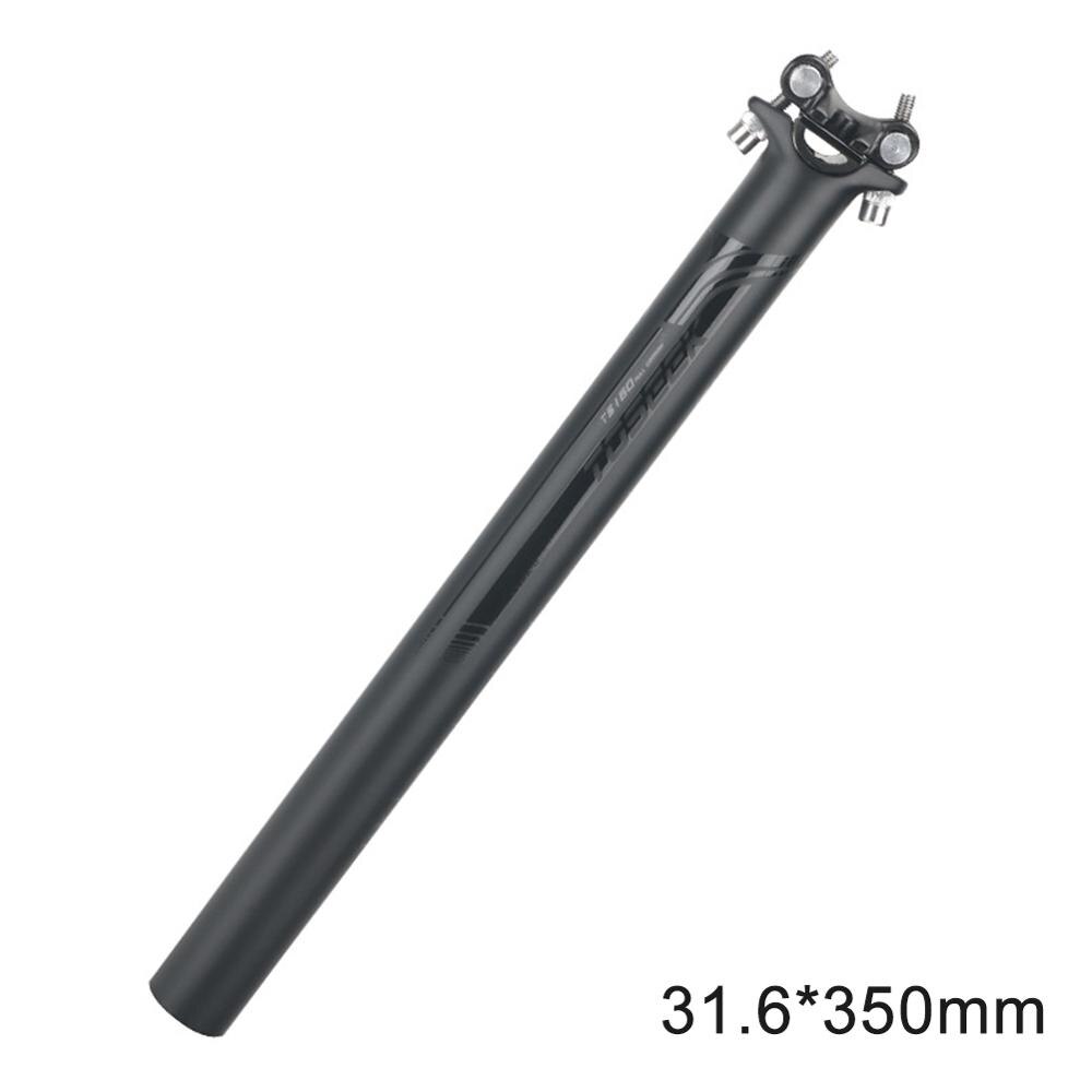 Carbon Seatpost 27.2/31.6mm matte 3k Carbon Fiber MTB/Road Bicycles Carbon Fiber seat post Light Adjustable seat tube: 31.6x350mm