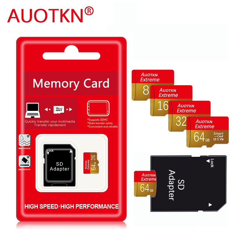 Flash Drive Card 64GB Class10 Memory Card 32GB C10 Micro SSD Card 8GB C10 cartao de memoria TF Card 16gb Free Adapter