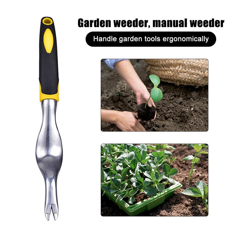 Juego de herramientas manuales de jardinería, rastrillo y pala de mano con escamas para trasplante, deshierbe, cultivador, paleta, herramientas de mango ergonómico antideslizante: fork