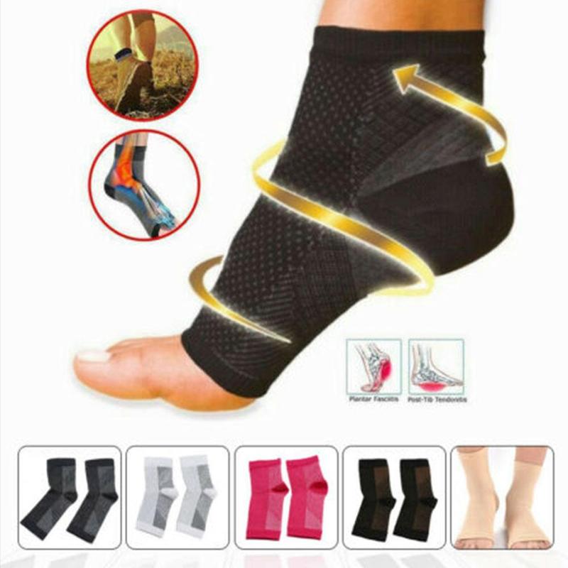 Anti fatiga funda para compresión del pie tobillo pie de apoyo corriendo ciclo baloncesto calcetines deportivos exterior hombres Brace calcetín de guardia de tobillo