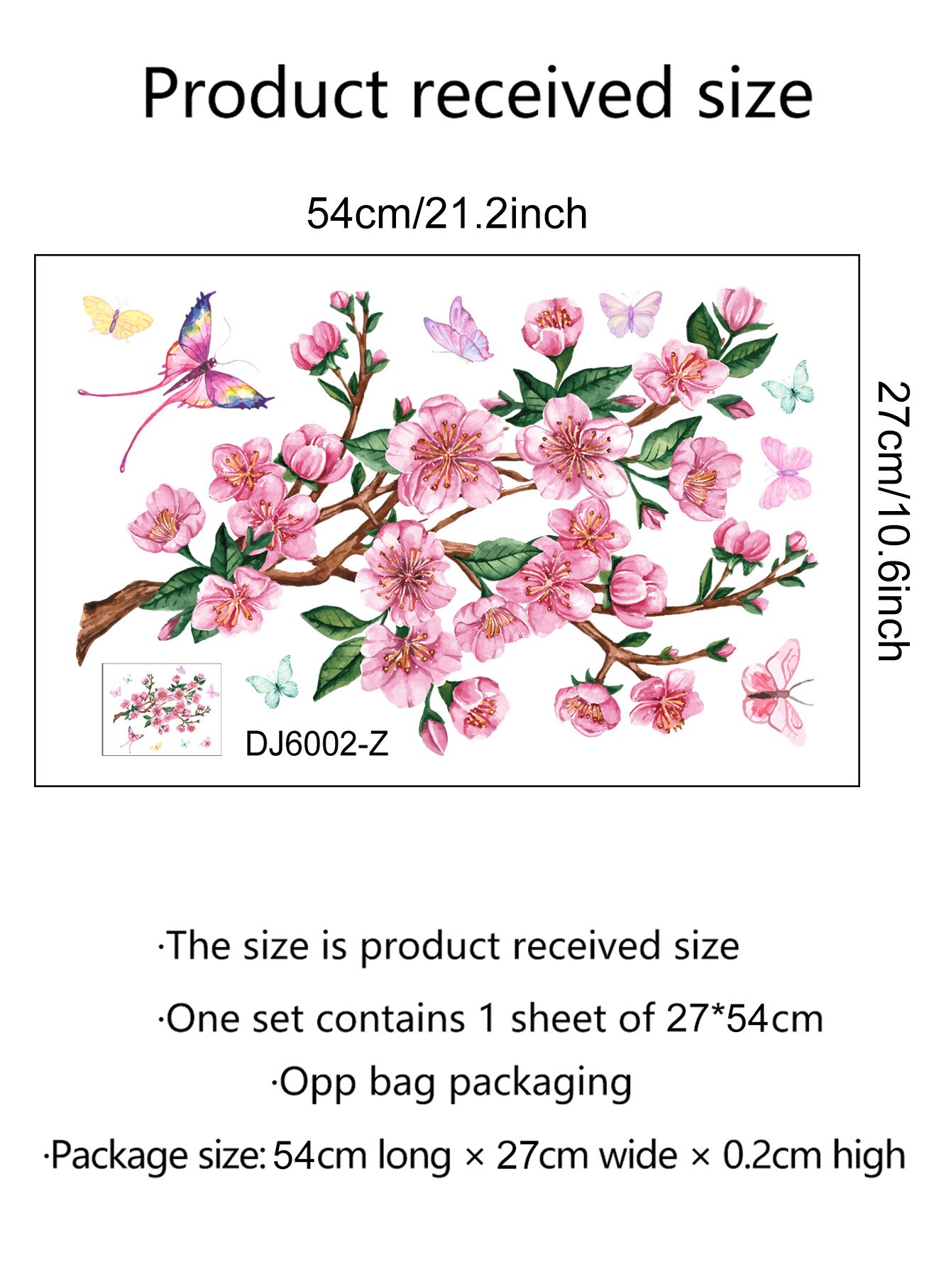 Ink Chinese Wind Branch Bird Glass Sticker Window Window Double-Sided Visual Decorative Wall Sticker: qz0640-03