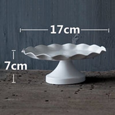 SWEETGO Wedding Cake Tray Cupcake Stands Cake Tools Waterproof Plate Bake Acessory for cupcake decoration party bakeware: 17cm