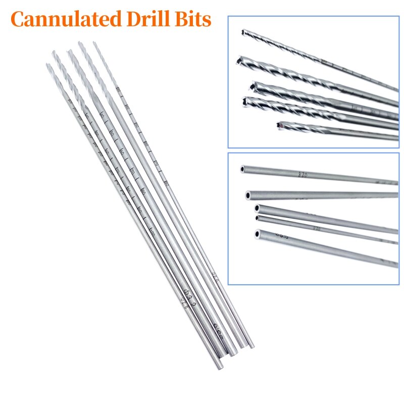 Rvs 2.0Mm-3.5Mm Cannulated Boren Hollow Veterinaire Orthopedie Instrumenten