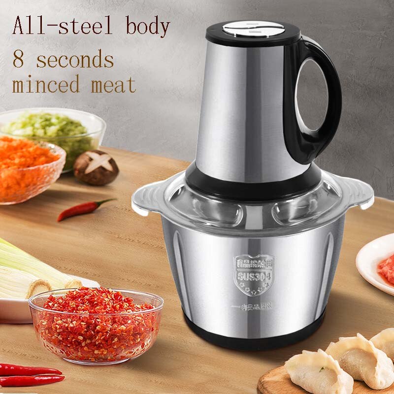 2l/3l Stainless Steel Electric Chopper Meat Grinder Mincer Food Processor Slicer Vegetable Food Chopper Meat Slicer Machine