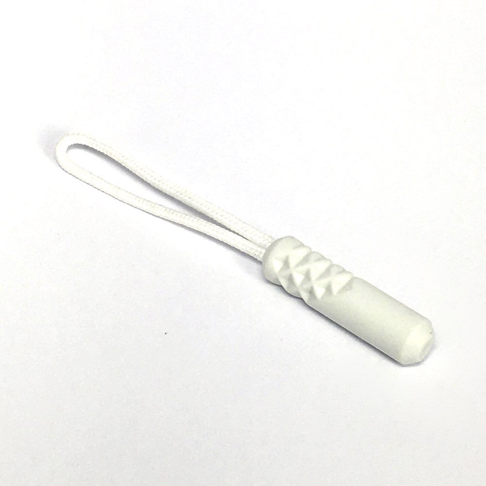 Boucle à tirette pour paracorde, 10 pièces, cordon, fermeture éclair, accessoires, sac à dos, vêtements, 10 couleurs: White