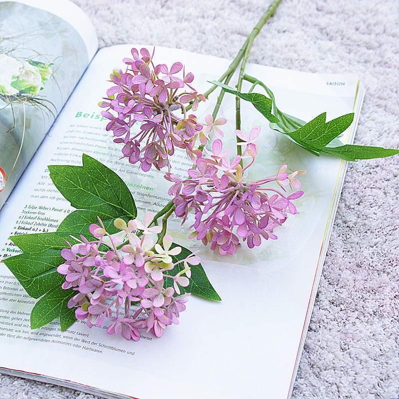 CVPDI 8 trossen kunstmatige lavendel stengels, faux lavendel takjes lavendel zijde bloemen voor bruiloft centerpieces thuiskantoor keuken tuin decor