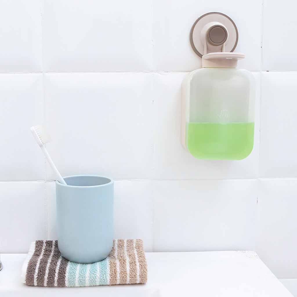 distributeur de savon mural salle de bain cuisine plat lavage liquide savon plat distributeur de lavage ventouse sous vide