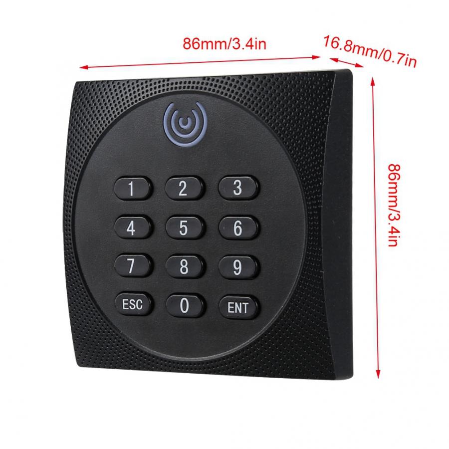 125 khz  wg26 rfid tilgangskontroll kortleser vanntett id passord tastatur tilgangskontrollsystem