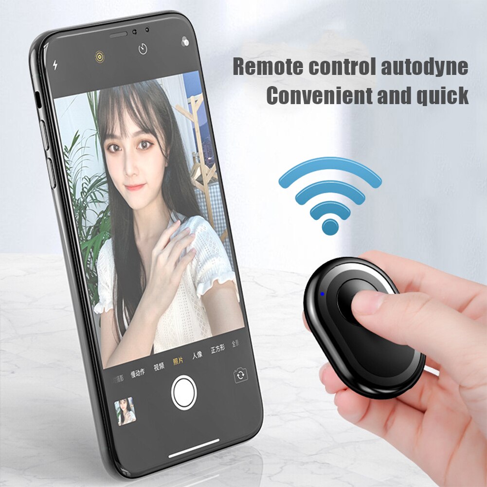 Mini Wireless Controller Bluetooth-compatible Remote Control Button Photo Self-timer Shutter Release Selfie For Android IOS