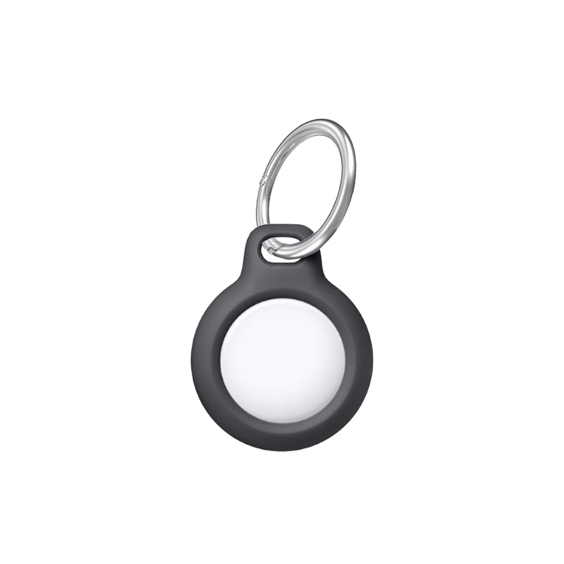 Support avec sangle pour Apple Airtag, housse de protection, accessoires de suivi des pare-chocs, porte-clés anti-rayures, couverture d'étiquettes d'air: Kaki