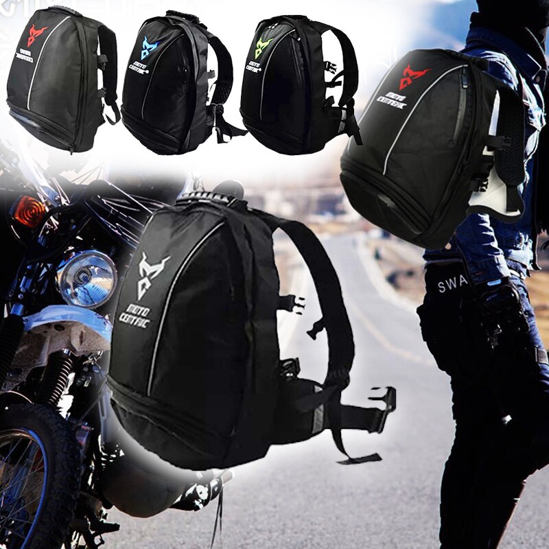 Multifunktionel motorcykel rygsæk motorcykel skuldertaske hjelm rejserygsæk vandtæt opbevaringstaske motor fritidstasker