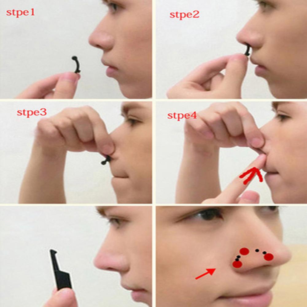 1 Set Nose Up Lifting Shaping Clipper Shaper Bridge Straightening Beauty Neus Clip Corrector Massage Tool 3 Maten Geen Pijn