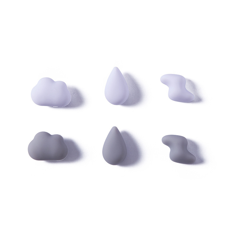 3 Pcs Magnetic Stickers Cloud Refrigerator Stickers Whiteboard Message Magnet 3D Decorative Magnetic Stickers Magnet